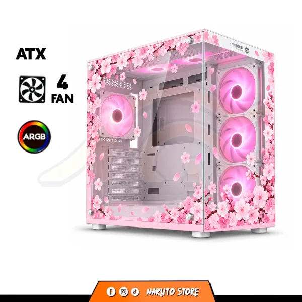 CASE CYBERTEL EXTREME CBX 5021 - BLANCO - SAKURA EDITION